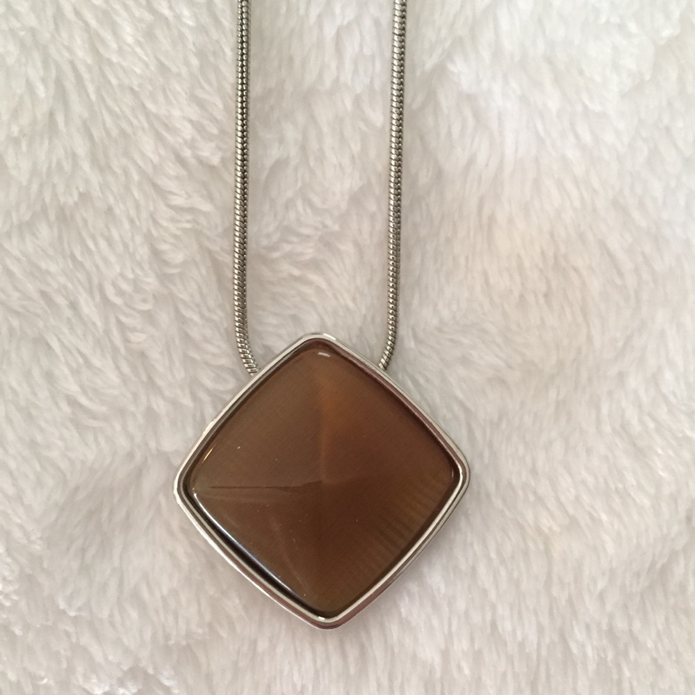 Lia Sophia silver necklace with pendant